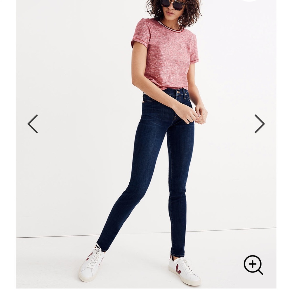 Madewell Larkspur Skinny Jeans 9 inch rise
